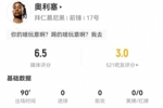 萨内上身？奥利塞本场4射1正1失良机+29丢失球权+21对抗8成功